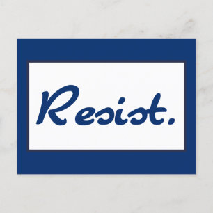 Cartão Postal Resistência à resistência azul