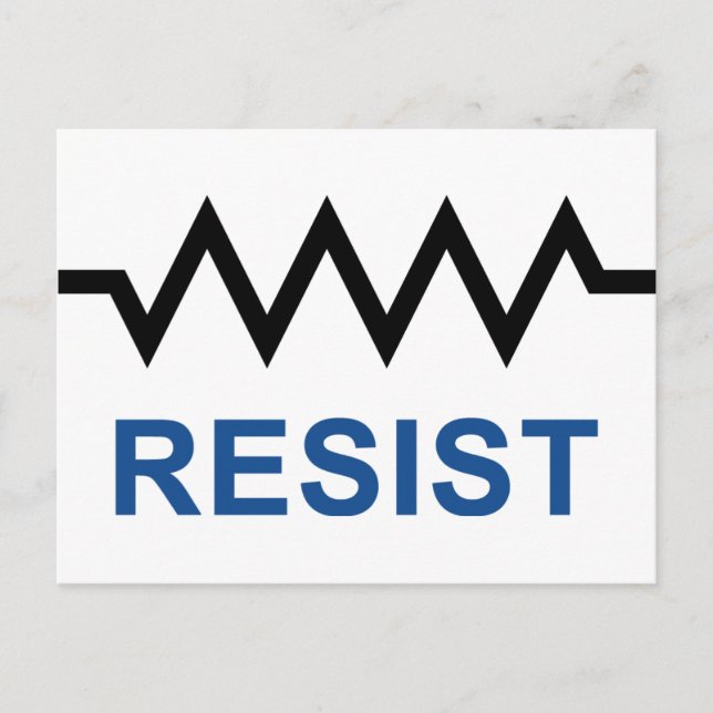 Cartão Postal Resistir (Frente)