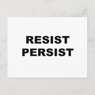 CARTÃO POSTAL RESISTIR PERSISTIR