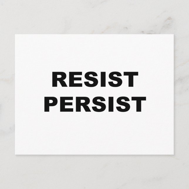 CARTÃO POSTAL RESISTIR PERSISTIR (Frente)