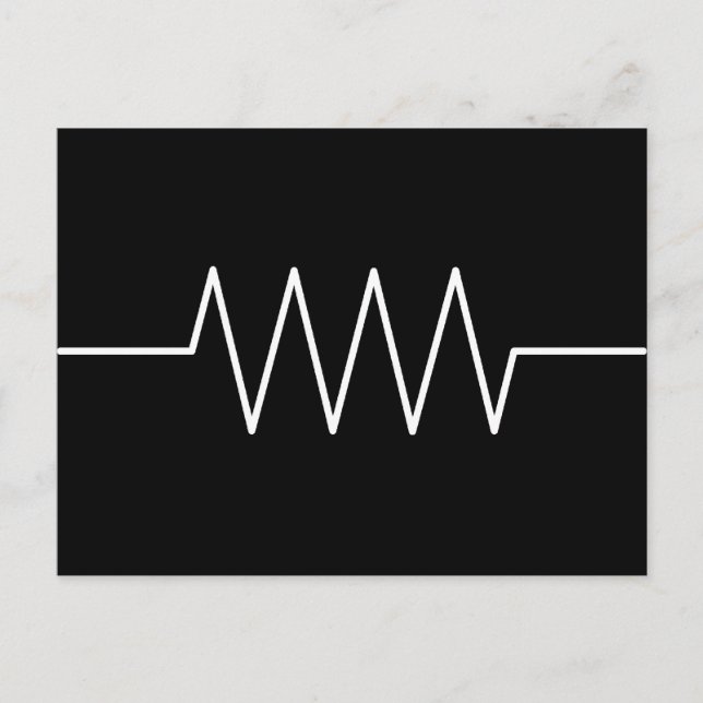 Cartão Postal resistor_preto (Frente)