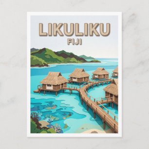 Cartão Postal Resort Likuliku Lagoon Malolo Fiji