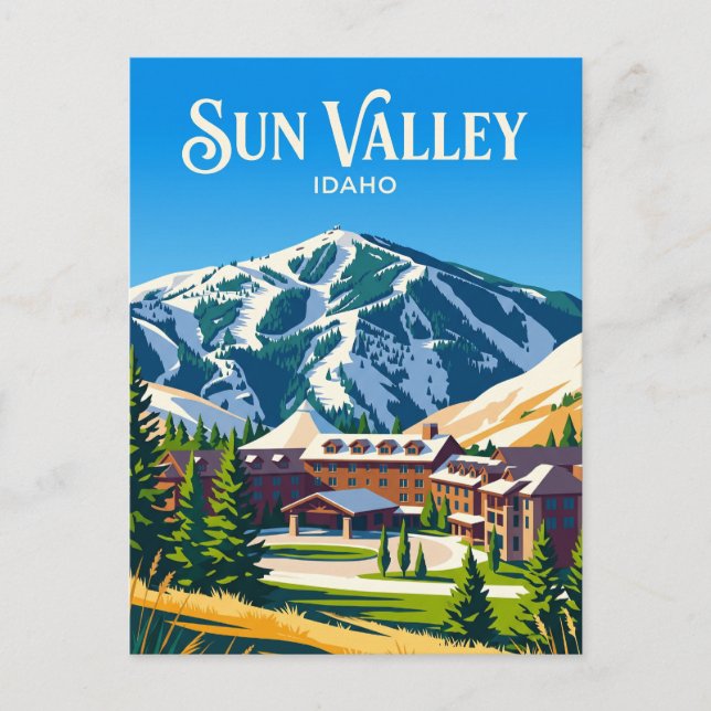 Cartão Postal Resort Sun Valley EUA (Frente)