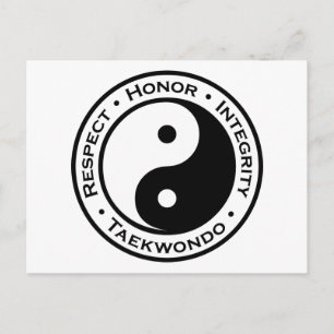Cartão Postal Respeitar a integridade honesta Taekwondo
