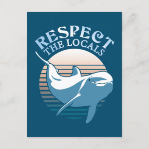Cartão Postal Respeite a citação local - Consciencialização dos 