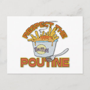 Cartão Postal Respeite O Poutine