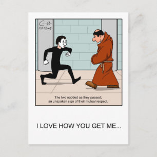 Cartão Postal "Respeito silencioso"