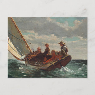 Cartão Postal Respiração (Um Vento Justo) Winslow Homer