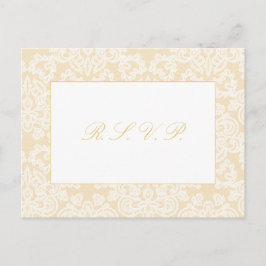 Cartão Postal Resposta sofisticada de casamento de Script de Lac