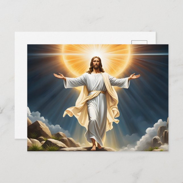 Cartão Postal Ressurreição de Jesus Cristo (Frente/Verso)
