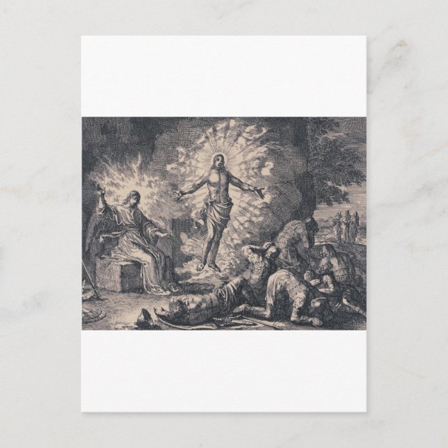 Cartão Postal Ressurreição do Cristo de Jesus por Jan Luyken (Frente)