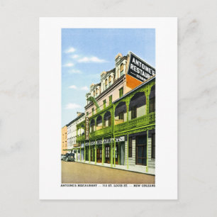 Cartão Postal Restaurante de Antoine, Nova Orleans, LA