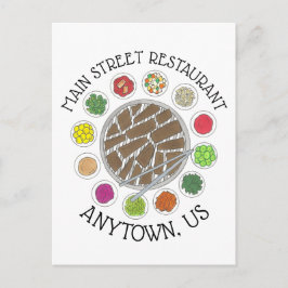 Cartão Postal Restaurante de Comida Barbecue Barbeque do CHURRAS