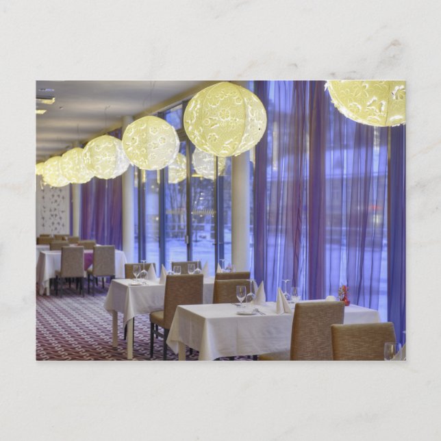 Cartão Postal Restaurante no hotel (Frente)