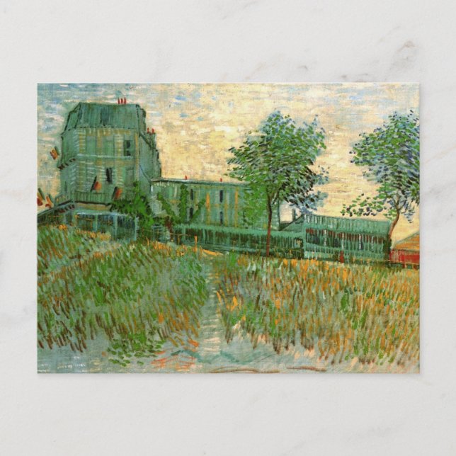 Cartão Postal Restaurante Sirene, Asnières por Vincent van Gogh (Frente)