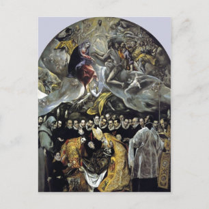 Cartão Postal Resumo El Greco - O Enterramento do Conde de Orga