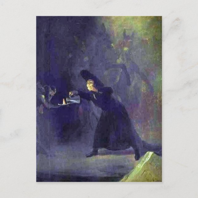 Cartão Postal Resumo Francisco de Goya: O Homem Assustado (c. 1 (Frente)