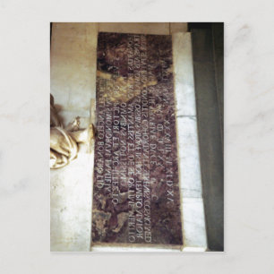 Cartão Postal Resumo Italiano: Epitaffio Michelangelo Buonarrot
