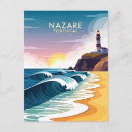 Cartão Postal Resumo Nazaré Portugal
