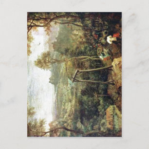 Cartão Postal Resumo Pieter Bruegel, o Velho: A Magpie no