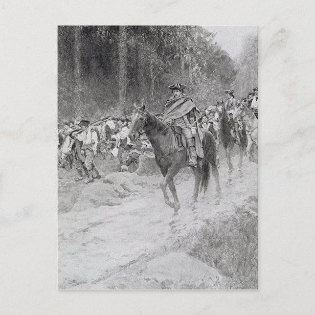 Cartão Postal Retirada de Washington de Prados Excelentes (Frente)