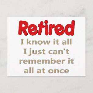 Cartão Postal Retirada Engraçada