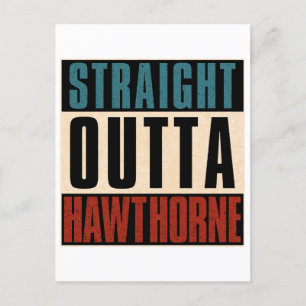 Cartão Postal Reto de Hawthorne Califórnia CA
