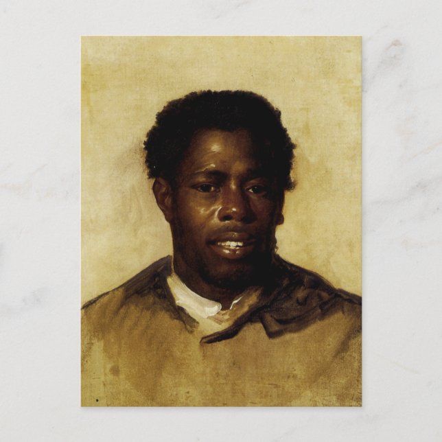 Cartão Postal Retrato Afro-Americano (Frente)