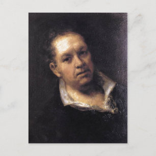 Cartão Postal Retrato automático Goya 1815 Óleo no painel, 51 