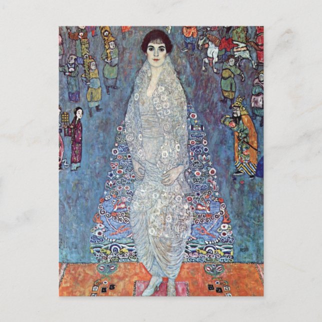 Cartão Postal Retrato Baronesa Elisabeth Bacchofen Echt, Klimt (Frente)