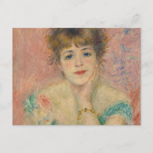 Cartão Postal Retrato da Atriz Jeanne Samary, Auguste Renoir