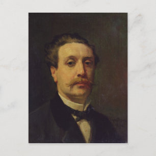 Cartão Postal Retrato da Cara de Maupassant 1876