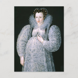 Cartão Postal Retrato da desconhecida Lady c.1595 Fine Art