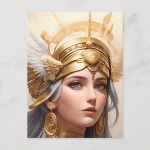 Cartão Postal Retrato da Deusa Athena