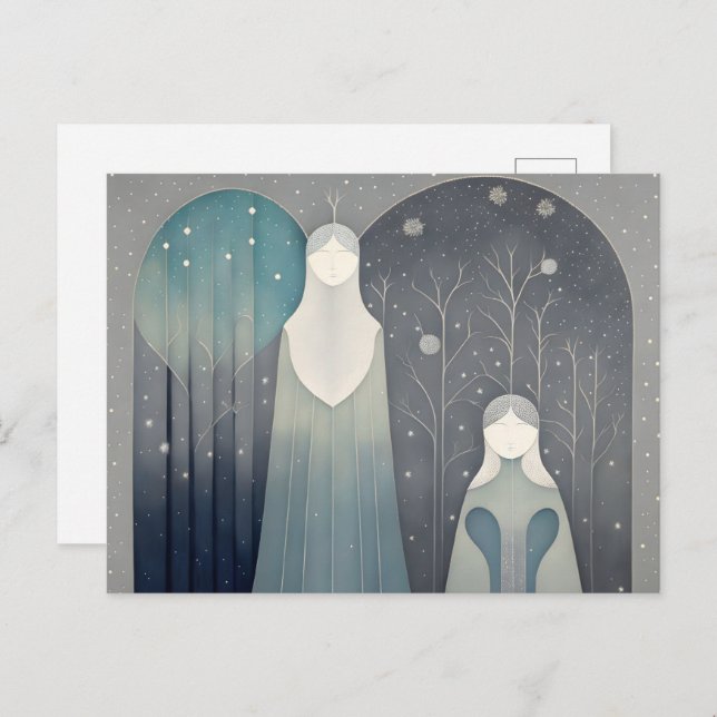 Cartão Postal Retrato da família das cinzas, Posto (Frente/Verso)