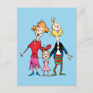 Cartão Postal Retrato da Família de Cindy Lou Who