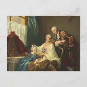 Cartão Postal Retrato Da Família Por François-Hubert Drouais