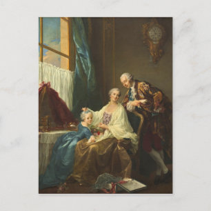 Cartão Postal Retrato Da Família Por François-Hubert Drouais