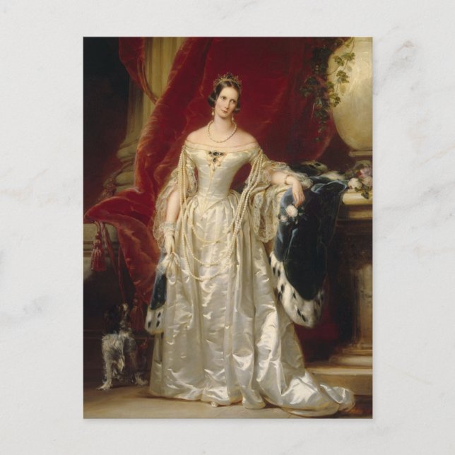 Cartão Postal Retrato da Imperatriz Alexandra Fedorovna (Frente)