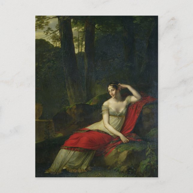 Cartão Postal Retrato da Imperatriz Josephine , 1805 (Frente)