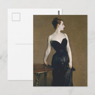 Cartão Postal Retrato da Madame X por John Singer Sargent
