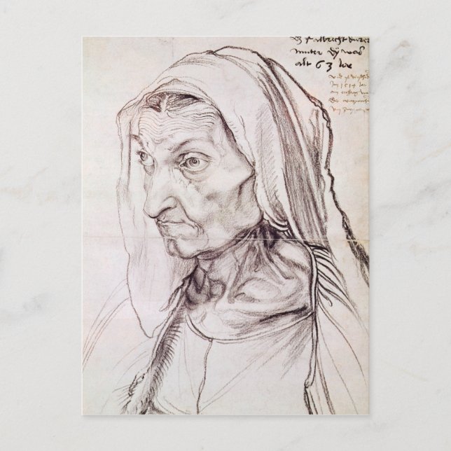 Cartão Postal Retrato da mãe da artista, 1514 (Frente)