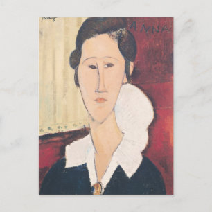 Cartão Postal Retrato da senhora Hanka Zborowska, 1917