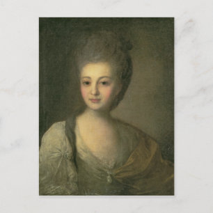 Cartão Postal Retrato de Aleksandra P. Struyskaya 1772