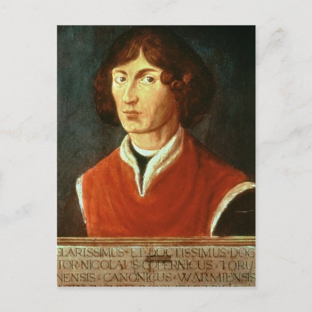 Cartão Postal Retrato de Andreus Nikolaus Copernicus 1575 (Frente)