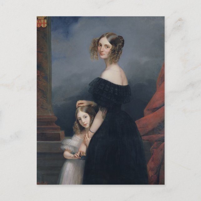 Cartão Postal Retrato de Anne-Louise Alix de Montmorency (Frente)