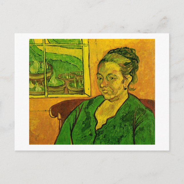 Cartão Postal Retrato de Augustine Roulin, Van Gogh Fine Art (Frente)