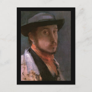 Cartão Postal Retrato de auto de Edgar Degas