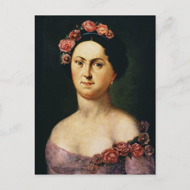 Cartão Postal Retrato de Avdotia Istomina, 1830 (Frente)