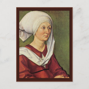 Cartão Postal Retrato de Barbara Dürer de Solteira Holper